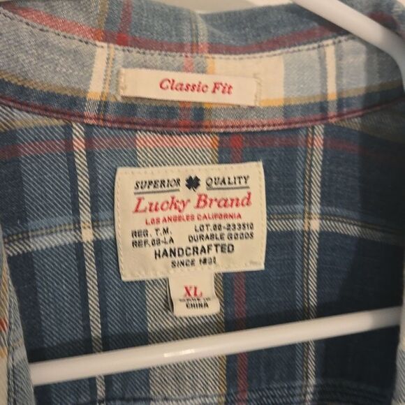 Nice mens lucky brand flannel shirt size xl - Picture 5 of 6